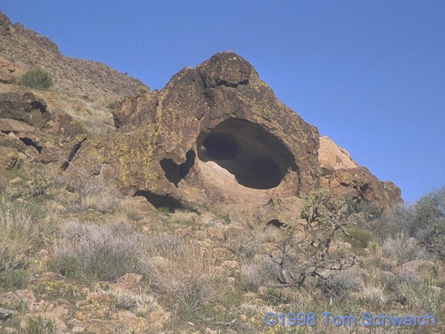 Archeological site in lower Wild Horse Canyon.