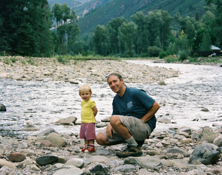 Matt and Simone by the Crystal River.