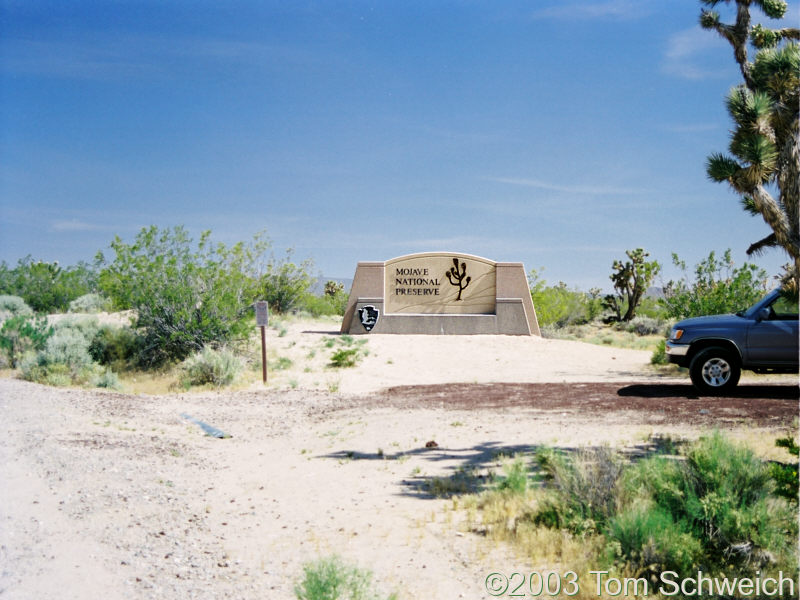 Entrance sign near Valley Wells.