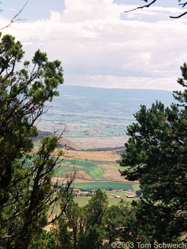 Looking toward Montrose, CO from Black Canyon of the Gunnison National Park.