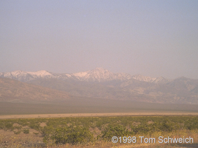 Panamint Mountains and Telescope Peak from Panamint Valley Road.