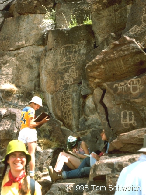 Petroglyphs.